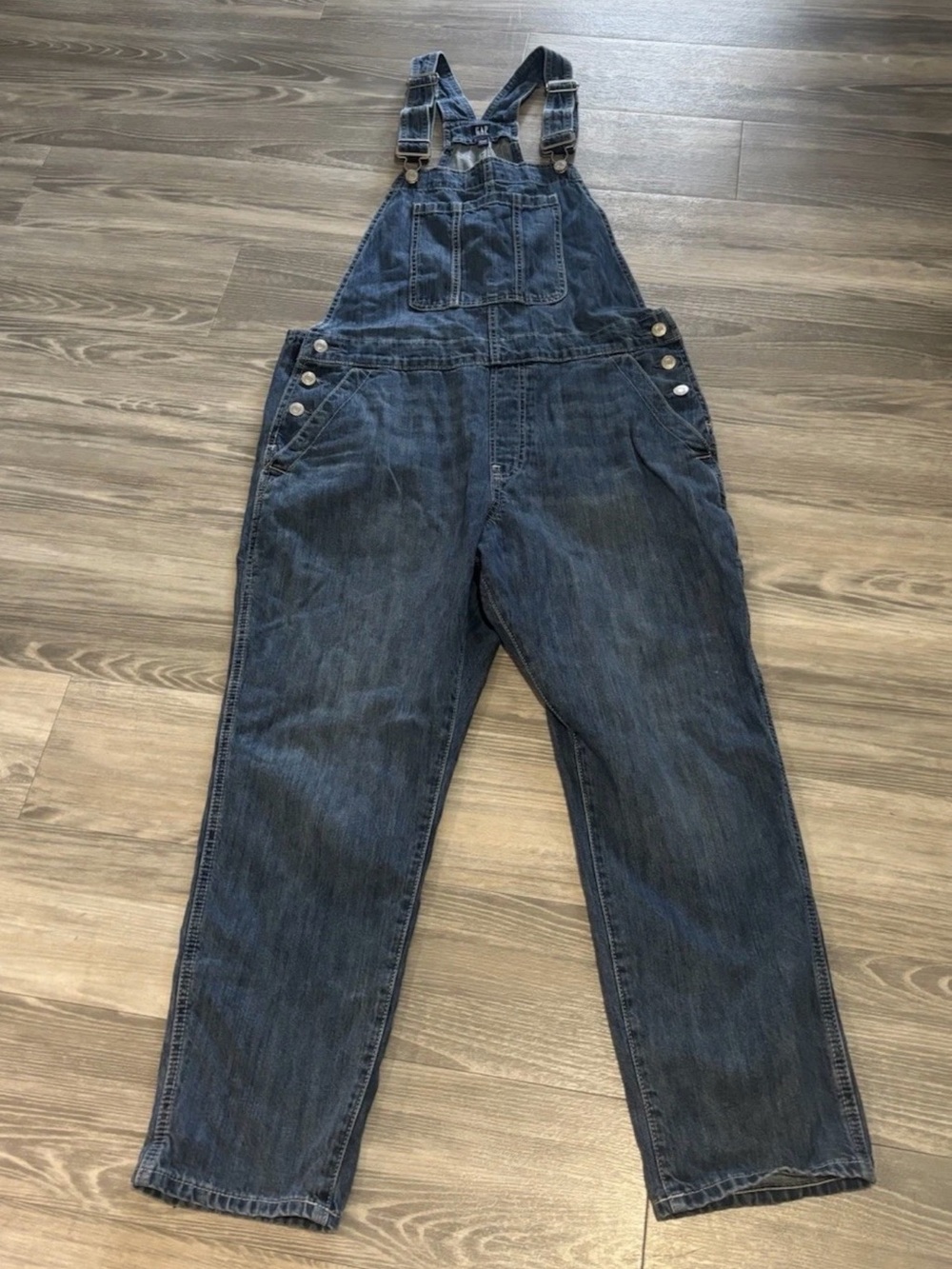 The GAP Blue Denim Overalls - women’s L LARGE